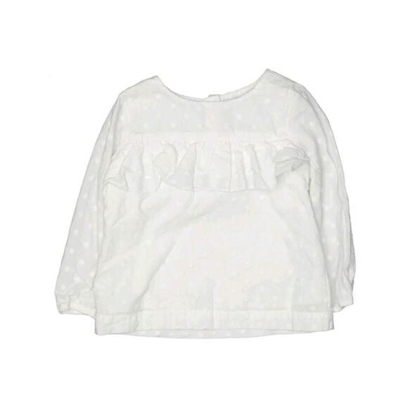 Gymboree Girls White Long Sleeve Blouse 2T - Picture 1 of 5